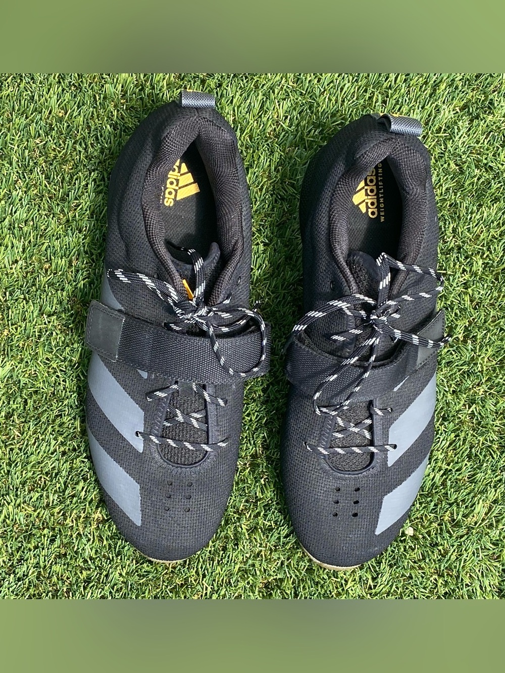 Adidas Adipower Weightlifting Athletic Shoe Size 12.5 Black 606004 Lace